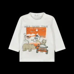 T-shirt in jersey con animaletti da bambino