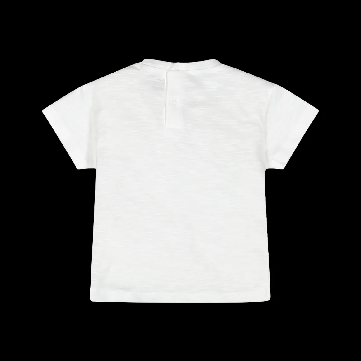 T-shirt manica corta in jersey effetto lino bambino