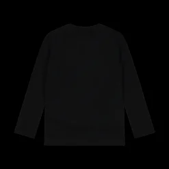 T-shirt manica lunga bambina con stampa oro