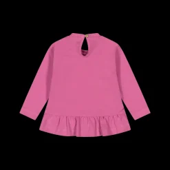 T-shirt manica lunga bambina in jersey elasticizzato