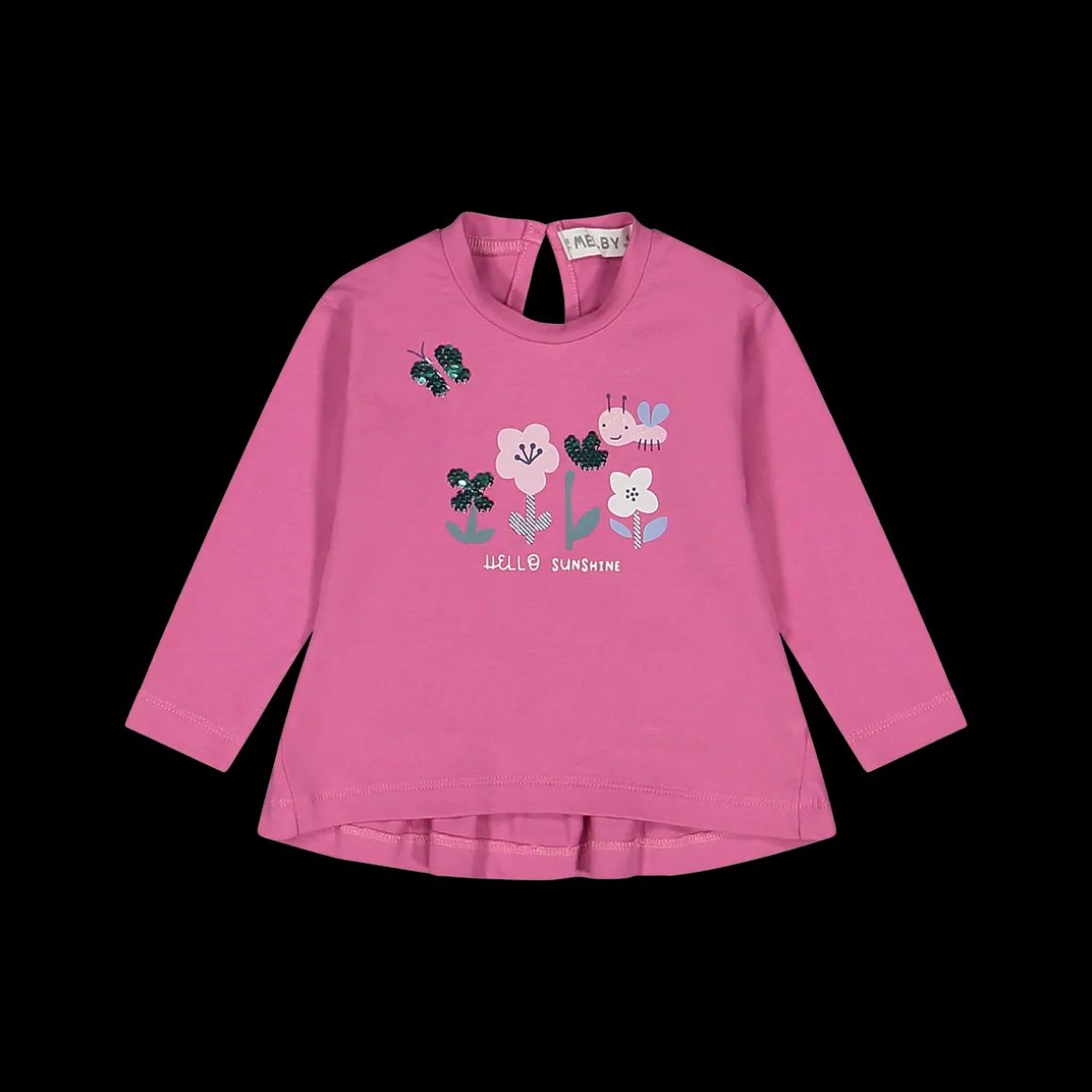 T-shirt manica lunga bambina in jersey elasticizzato