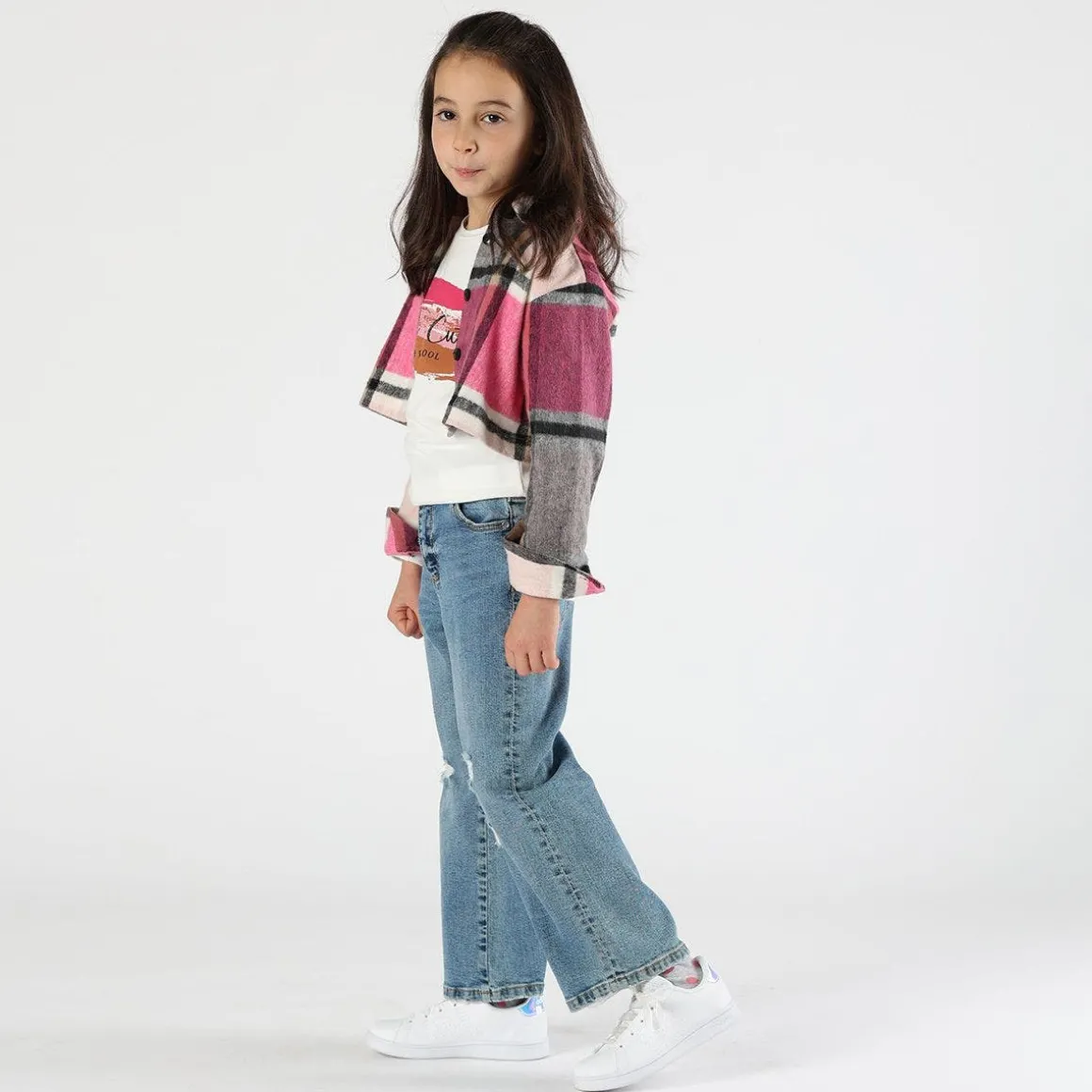 T-shirt manica lunga con stampa bambina