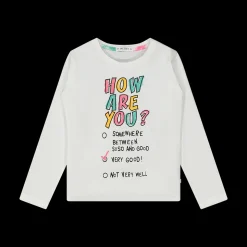 T-shirt manica lunga da bambina