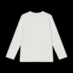 T-shirt manica lunga da bambina bianca