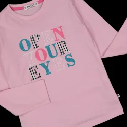 T-shirt manica lunga da bambina