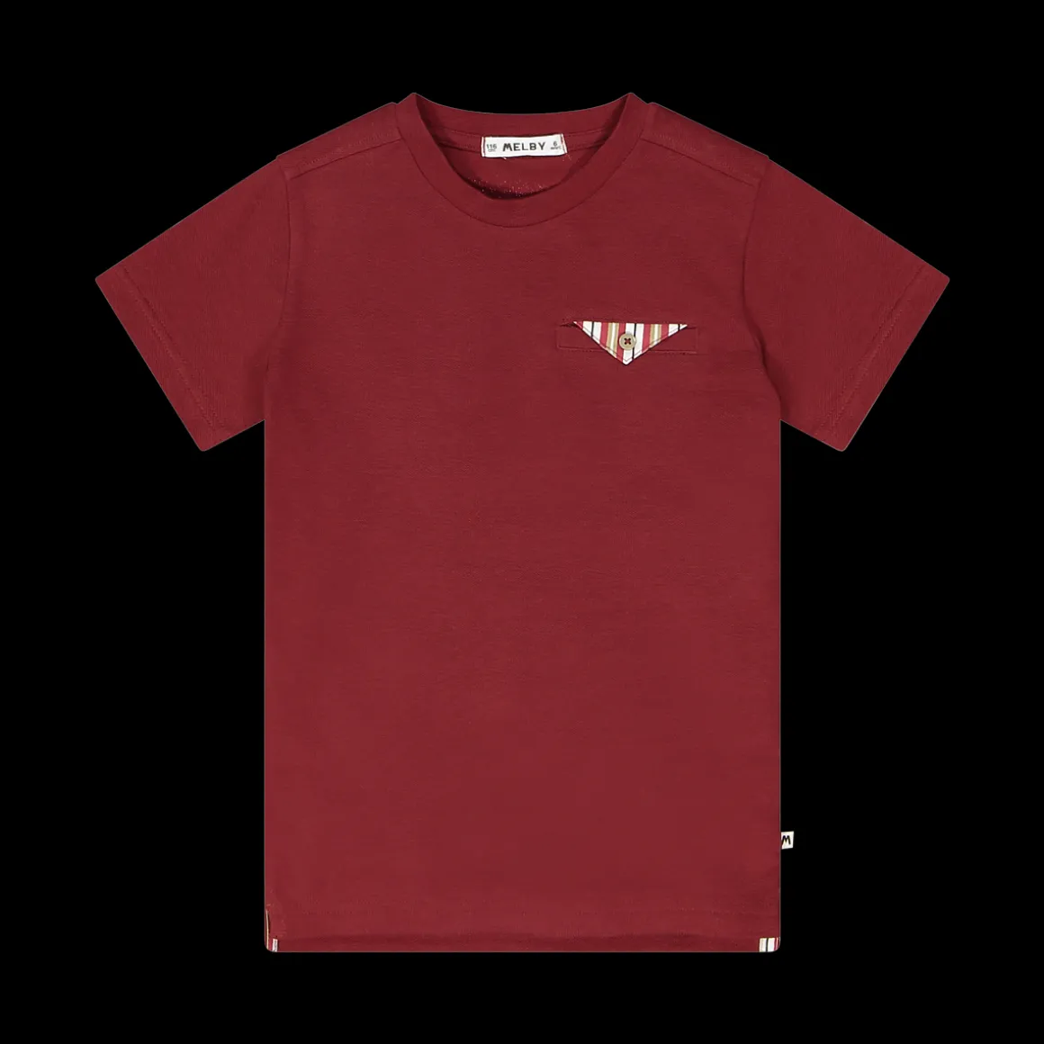 T-shirt piquet bordeax bambino
