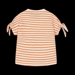 T-shirt rigata da bambina
