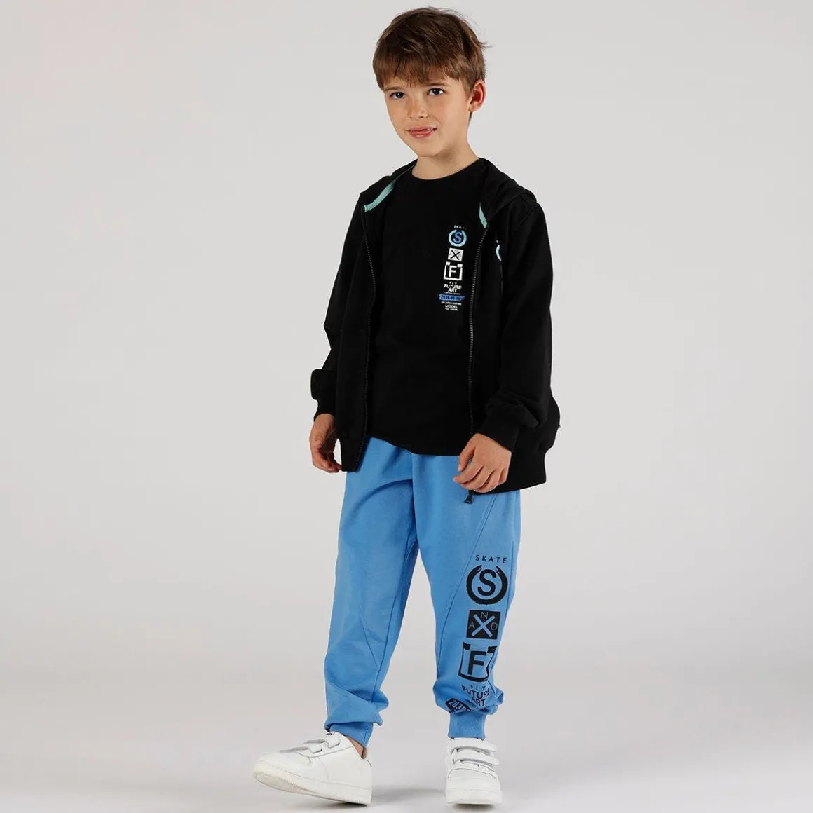 T-shirt stampa Skater da bambino