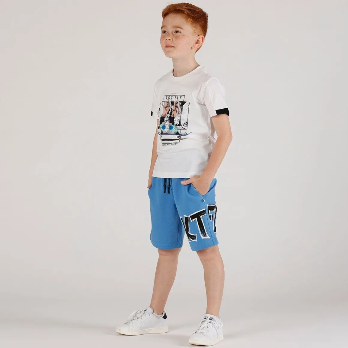 T-shirt stampa Skater da bambino
