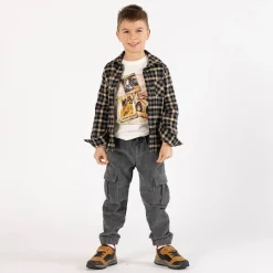 T-shirt tema racing per ragazzo