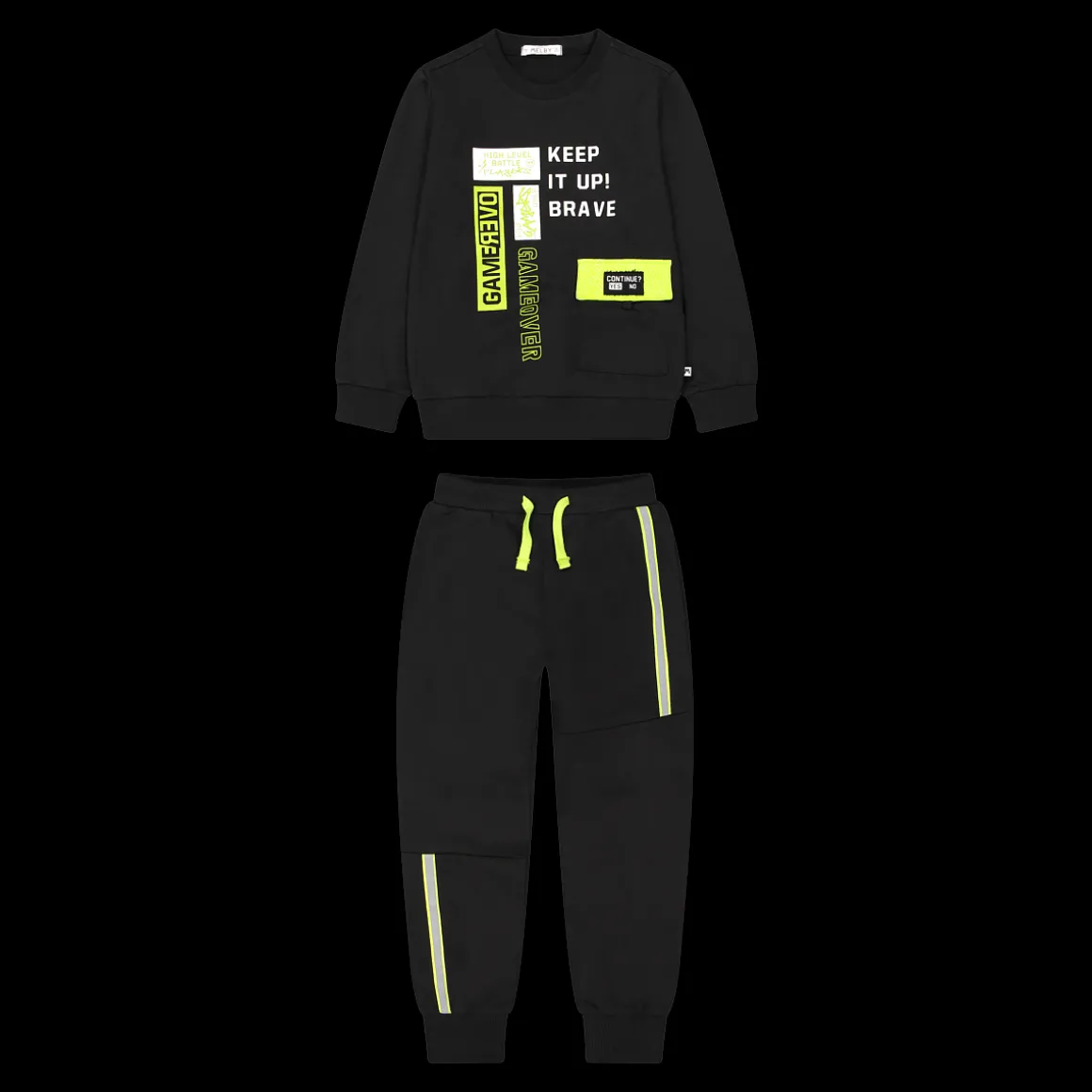 Tuta con tasca per bambino