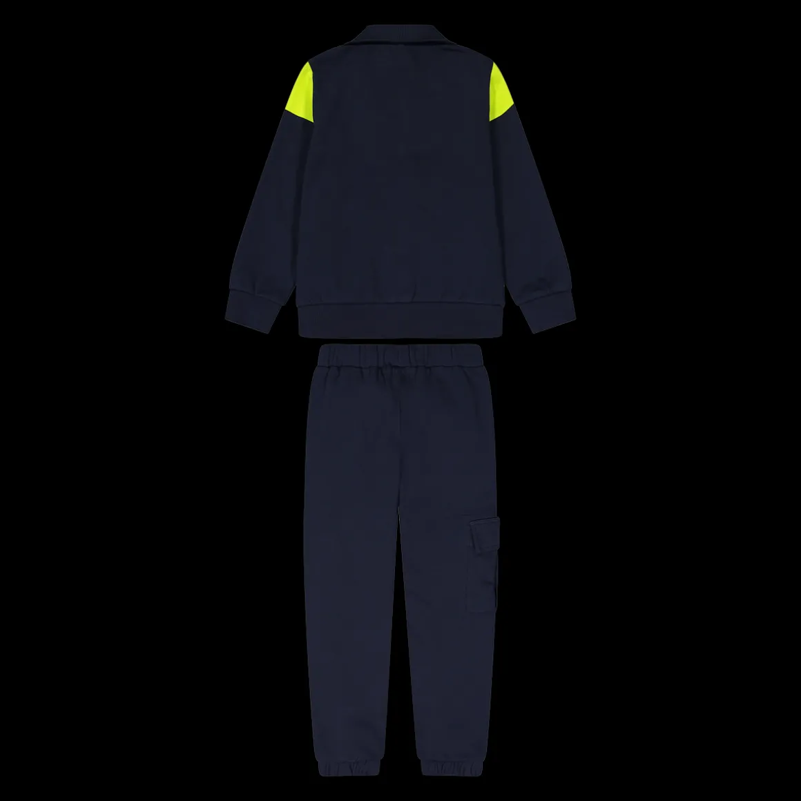 Tuta con zip e tasconi per bambino