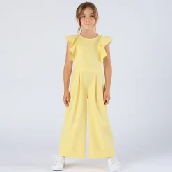 Tuta elegante in punto milano da bambina