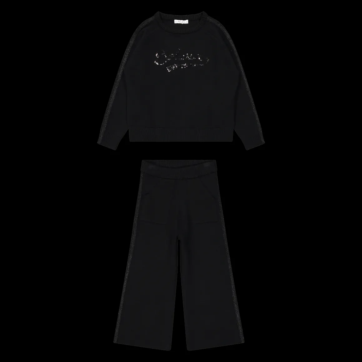 Tuta elegante in tricot per bambina