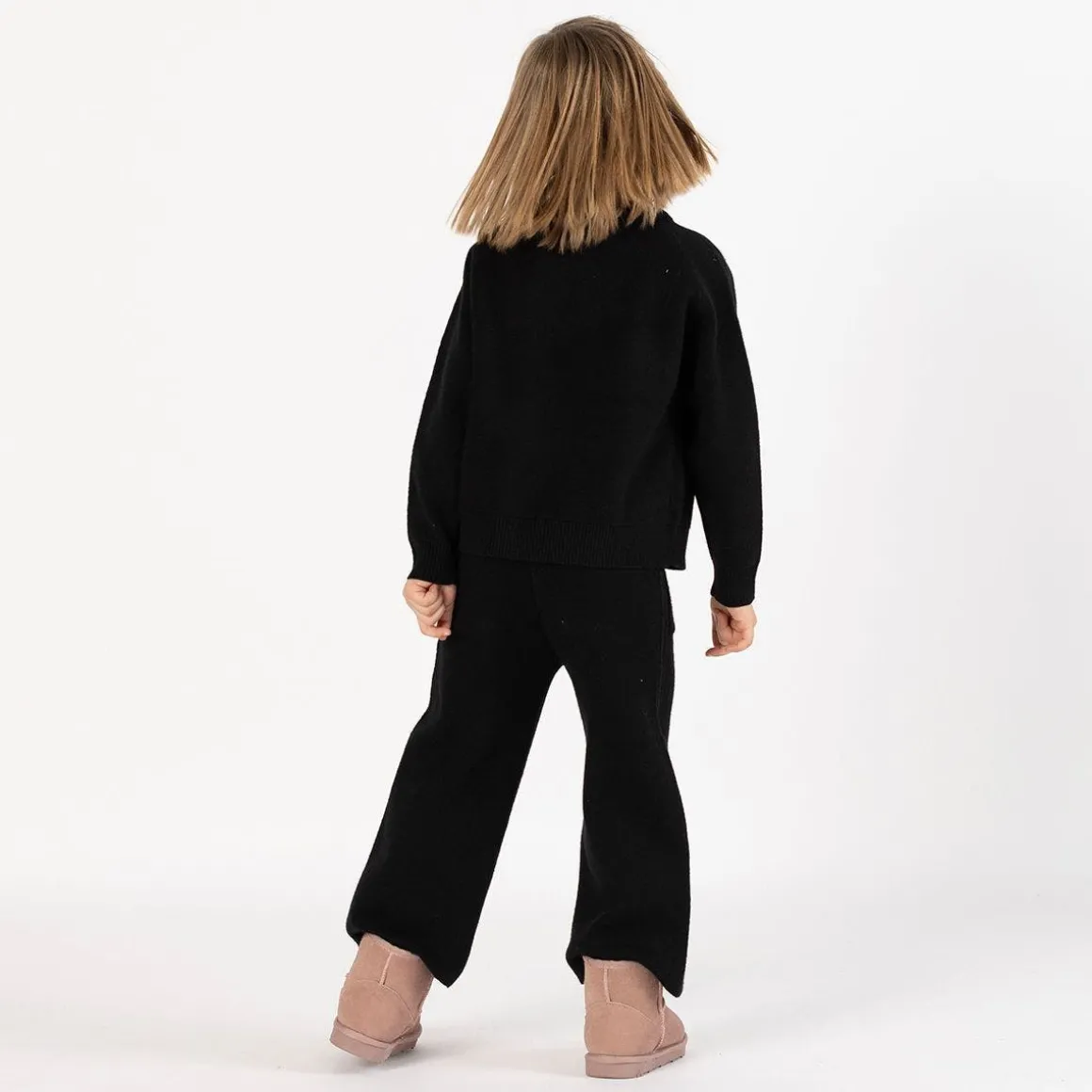 Tuta elegante in tricot per bambina