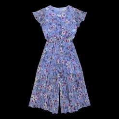 Tuta in chiffon con arricciatura da bambina