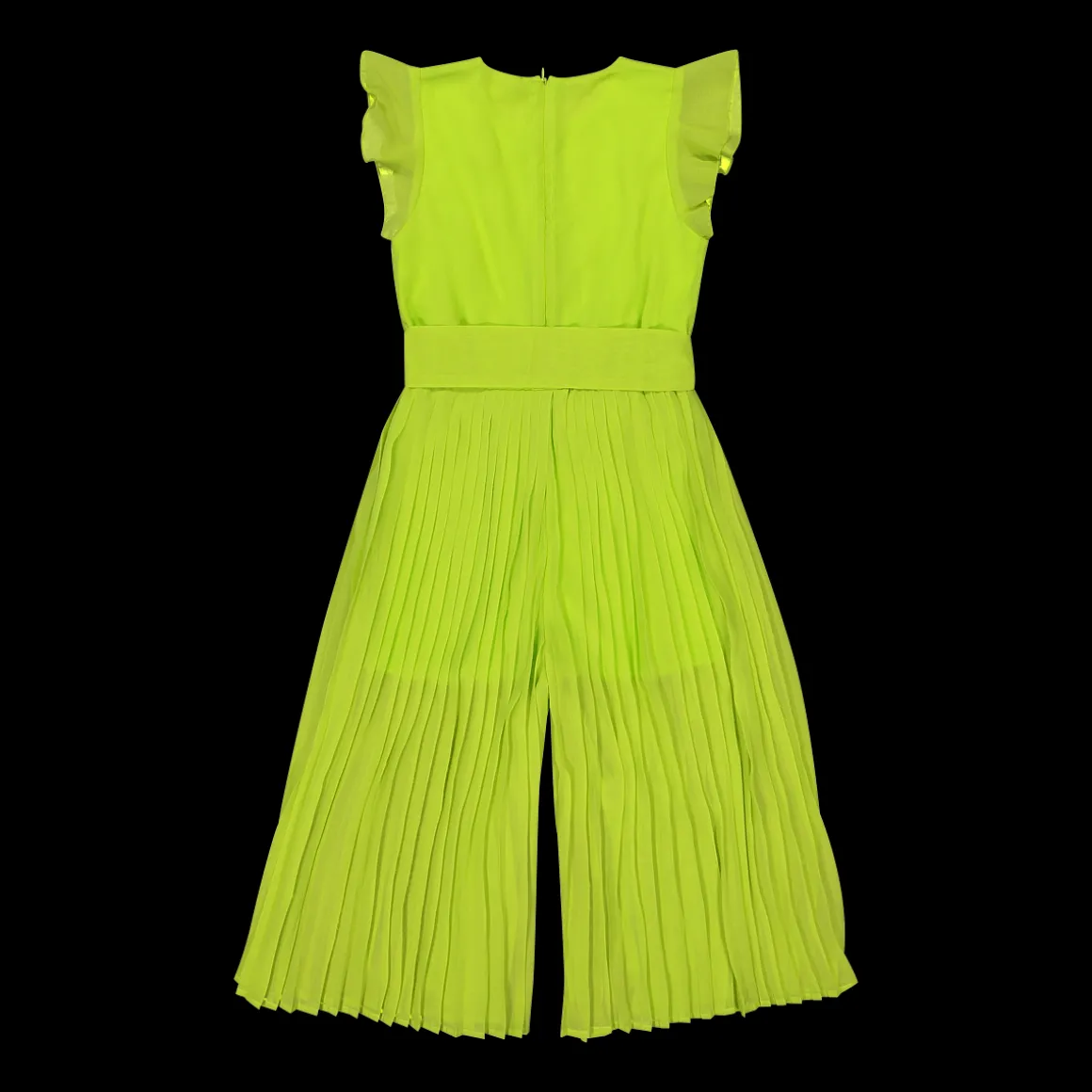 Tuta in chiffon con cintura