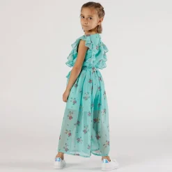 Tuta in creponne stampato bambina