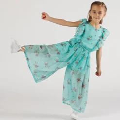 Tuta in creponne stampato bambina