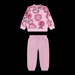 Tuta in felpa con zip per bambina