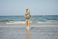 Tuta in misto lino per bambina