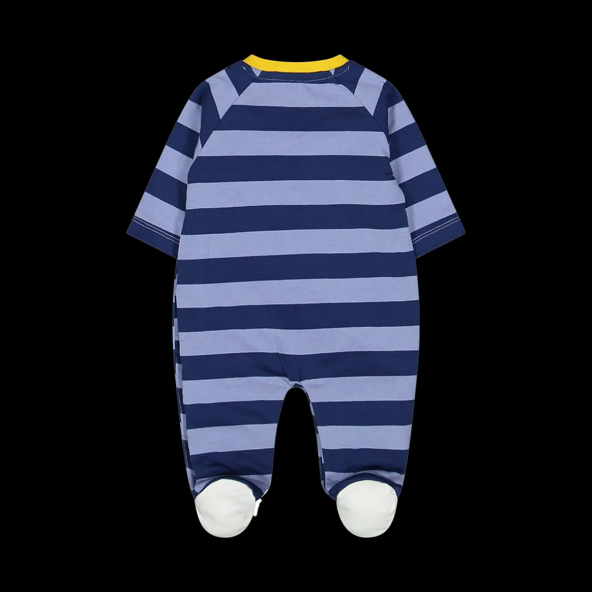Tutina a righe blu da neonato
