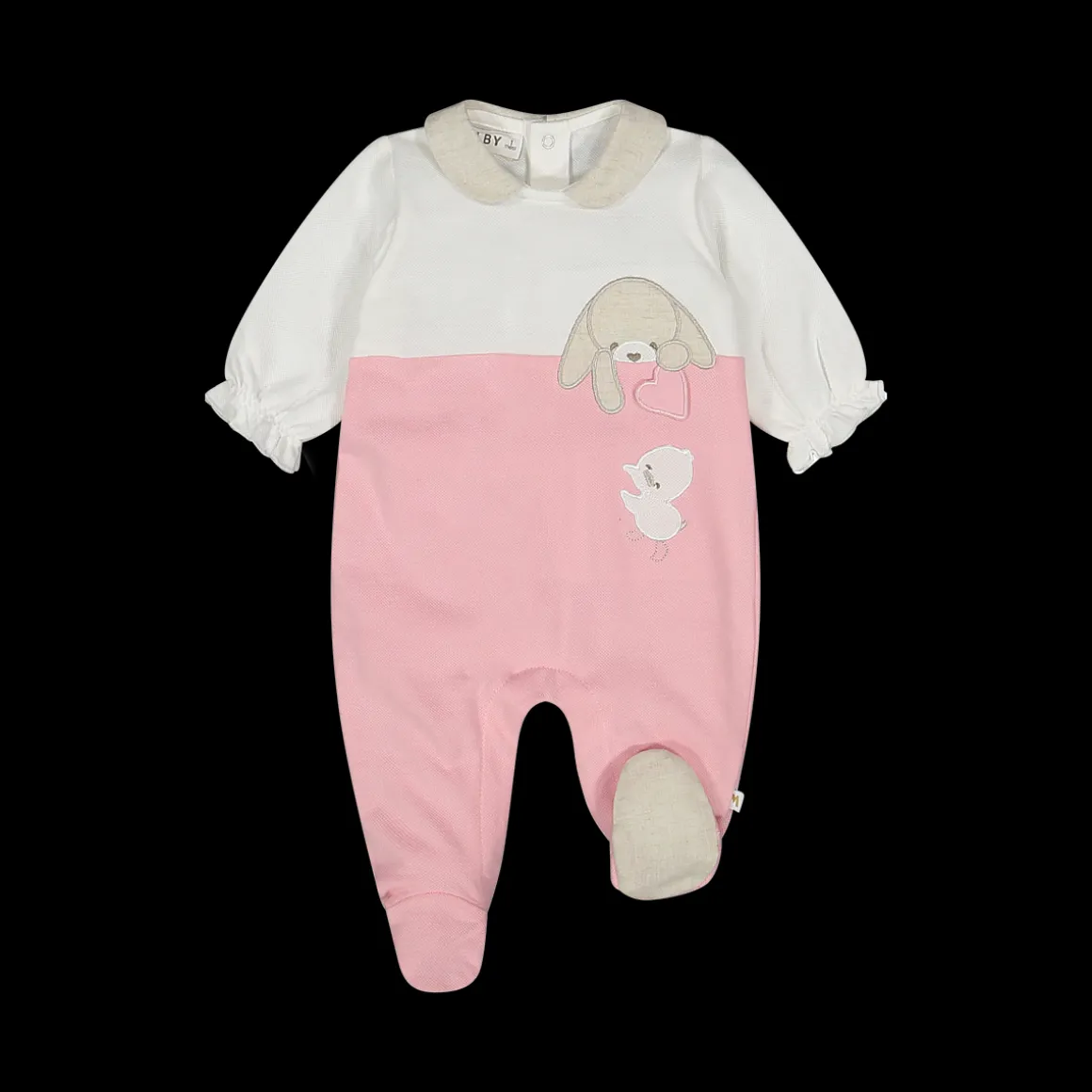 Tutina bicolore per neonata