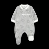 Tutina ciniglia neonato aperta davanti