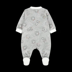 Tutina ciniglia neonato aperta davanti