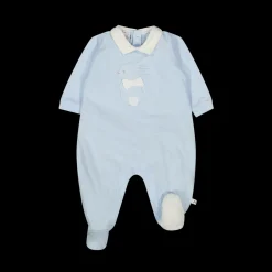 Tutina con piede colletto camicia neonato
