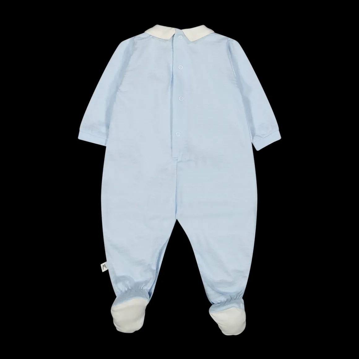 Tutina con piede colletto camicia neonato