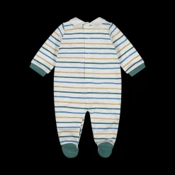 Tutina con piede e colletto camicia neonato