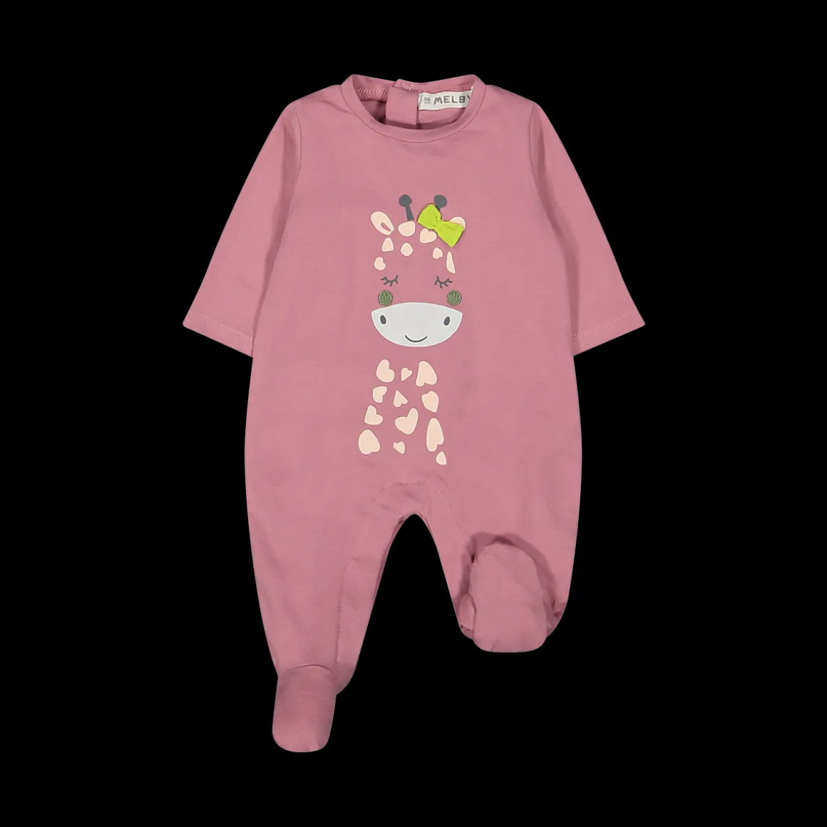 Tutina con piede girocollo neonata