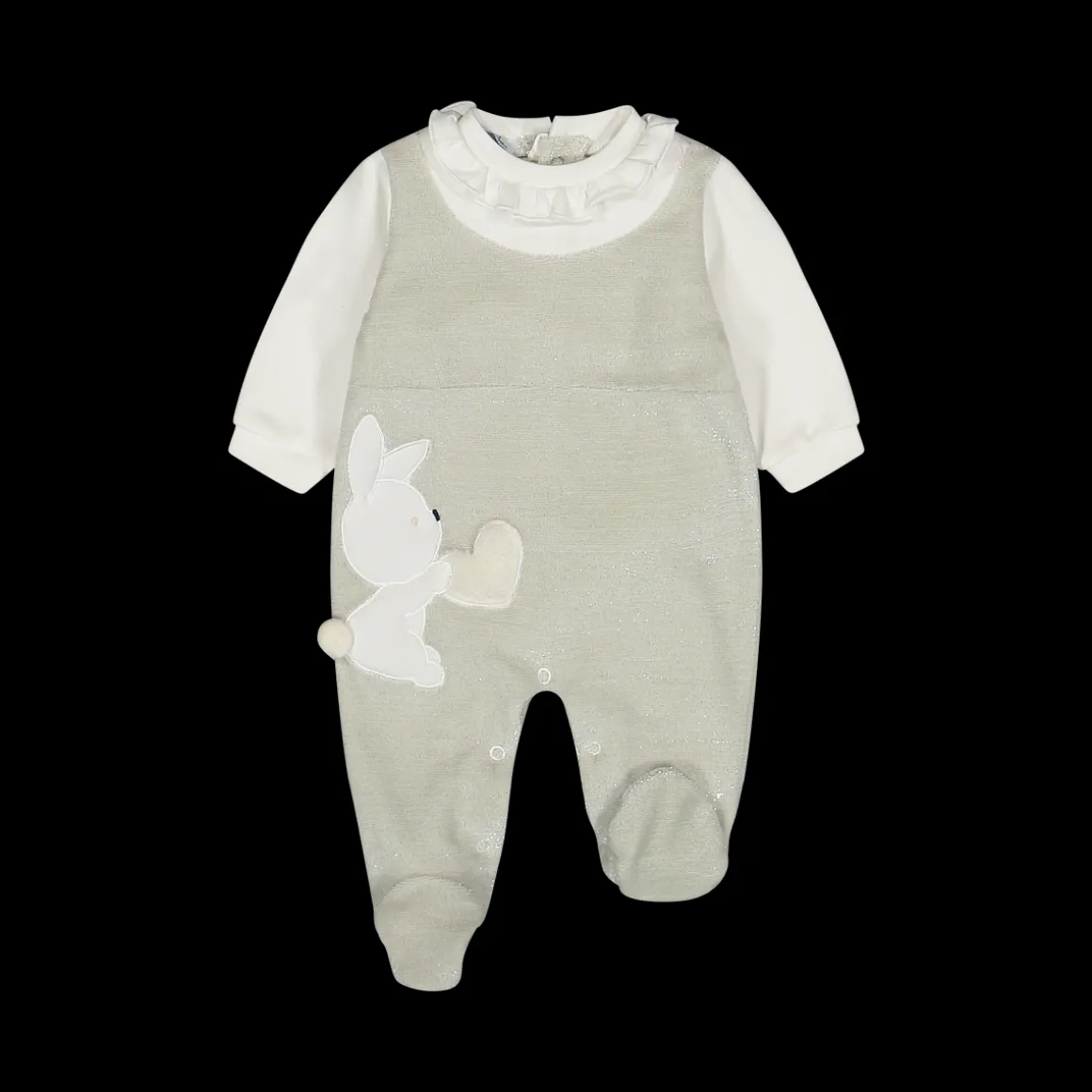 Tutina con piede per neonata