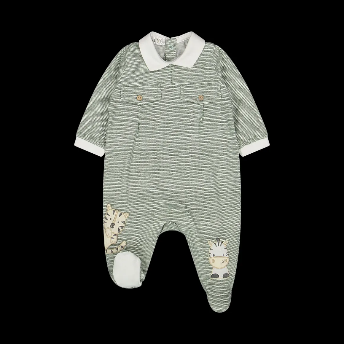 Tutina effetto tessuto da neonato