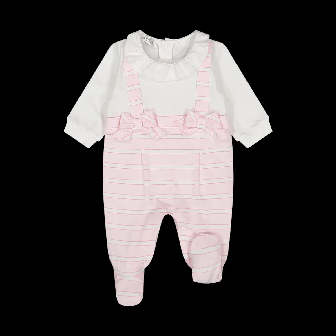 Tutina finta salopette da neonata