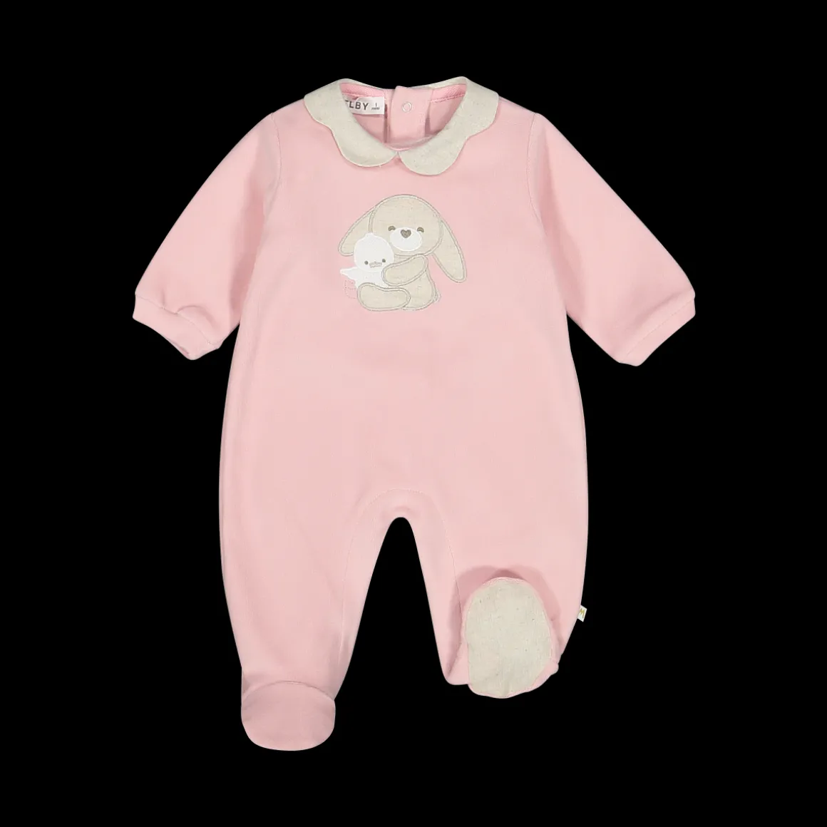 Tutina in ciniglia rosa per neonata