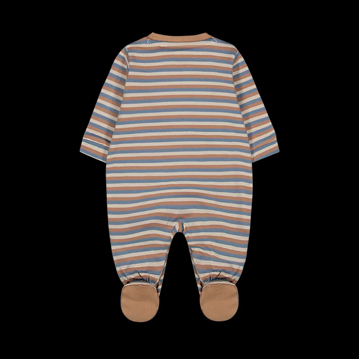 Tutina in interlock rigato neonato