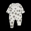 Tutina in jersey stampato da neonata
