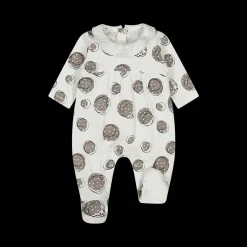 Tutina in jersey stampato da neonata