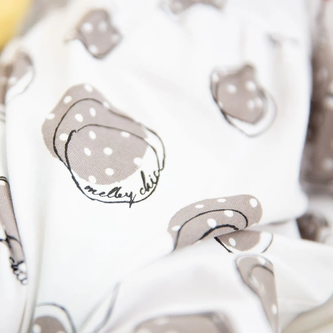 Tutina in jersey stampato da neonata