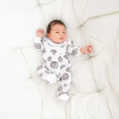 Tutina in jersey stampato da neonata