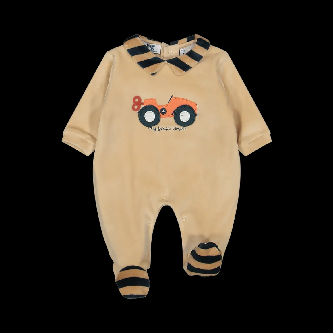 Tutina in morbida ciniglia neonato