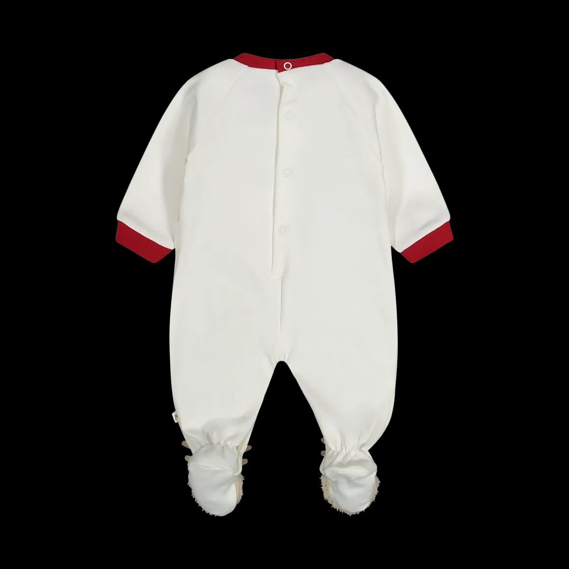 Tutina unisex con piede in interlock elasticizzato caldo cotone