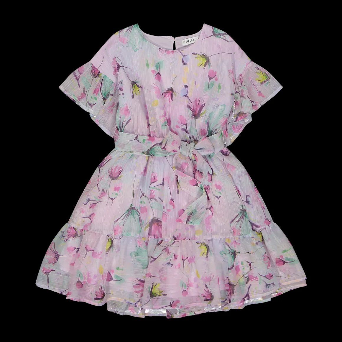 Vestito a fiori acquerellati per bambina